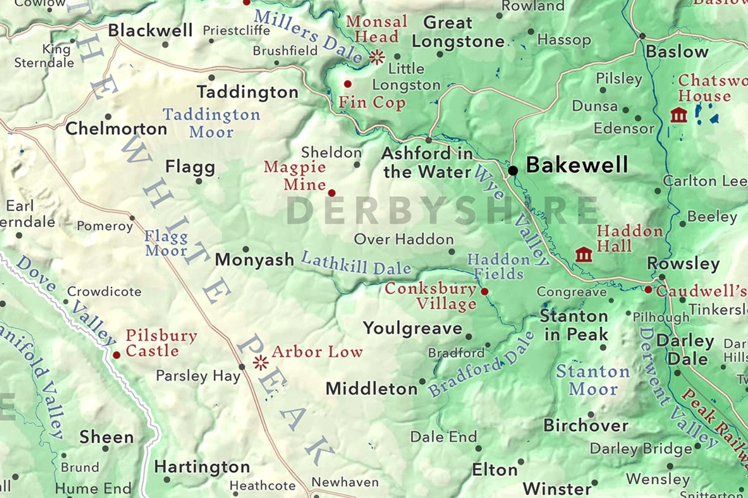 An area with a challenging label density, but clear visual hierarchy (source: Andy Skinner (fair use))